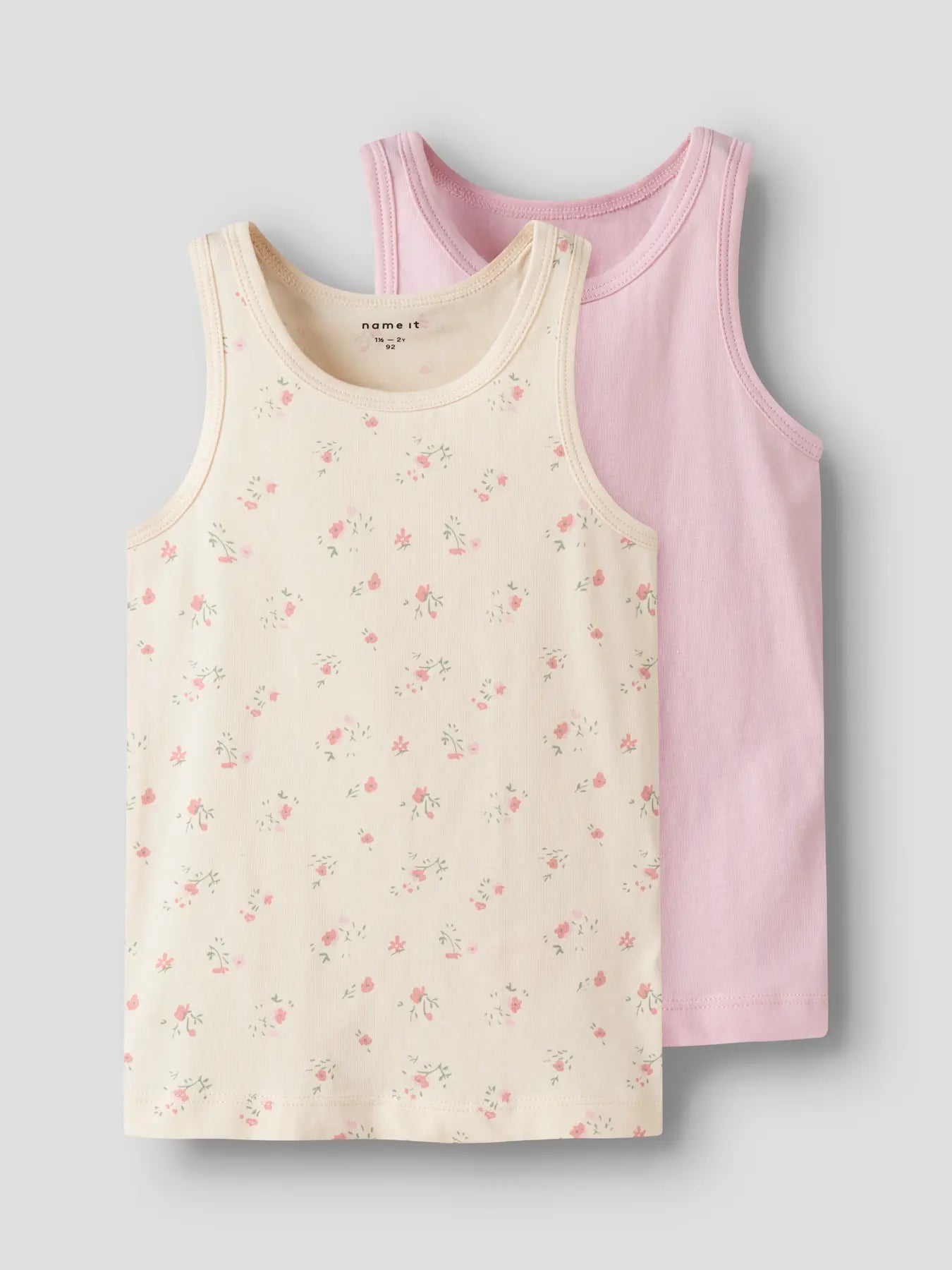 Tanktop Flowers 2-Teiliges Set Turtledove / Pale Lilac