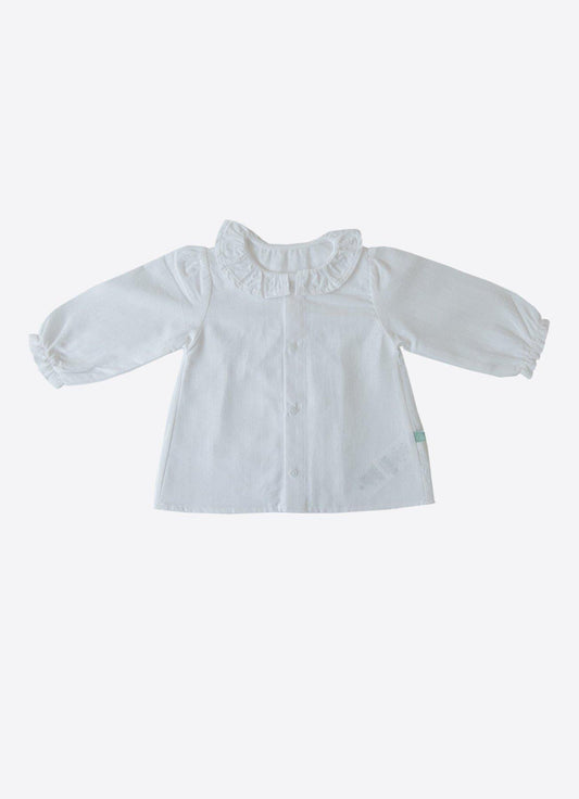 Bio Bluse Lily Erna Ecru Weiß