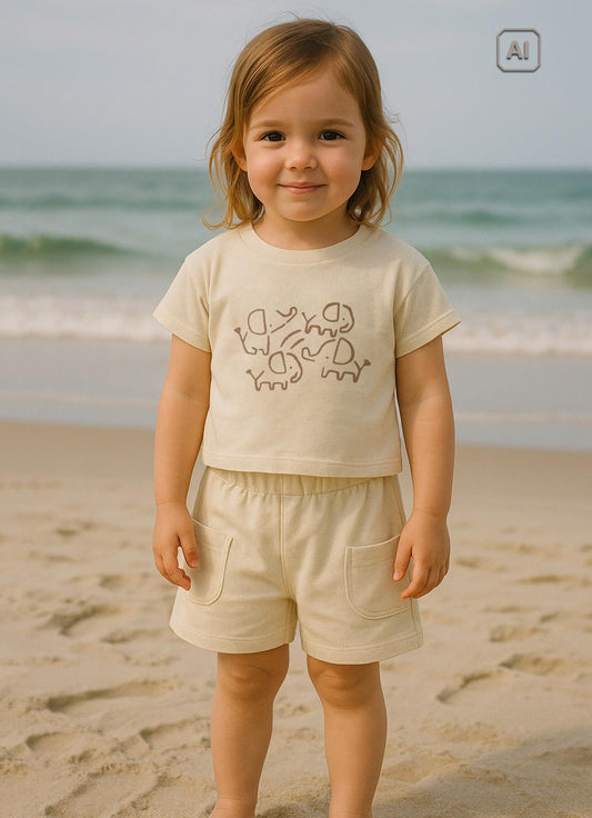 Bio Bamboo 2-teiliges Set Natur