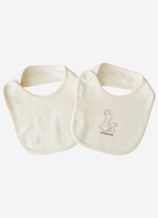 Organic New Basic 2er Set Lätzchen Beige Natur