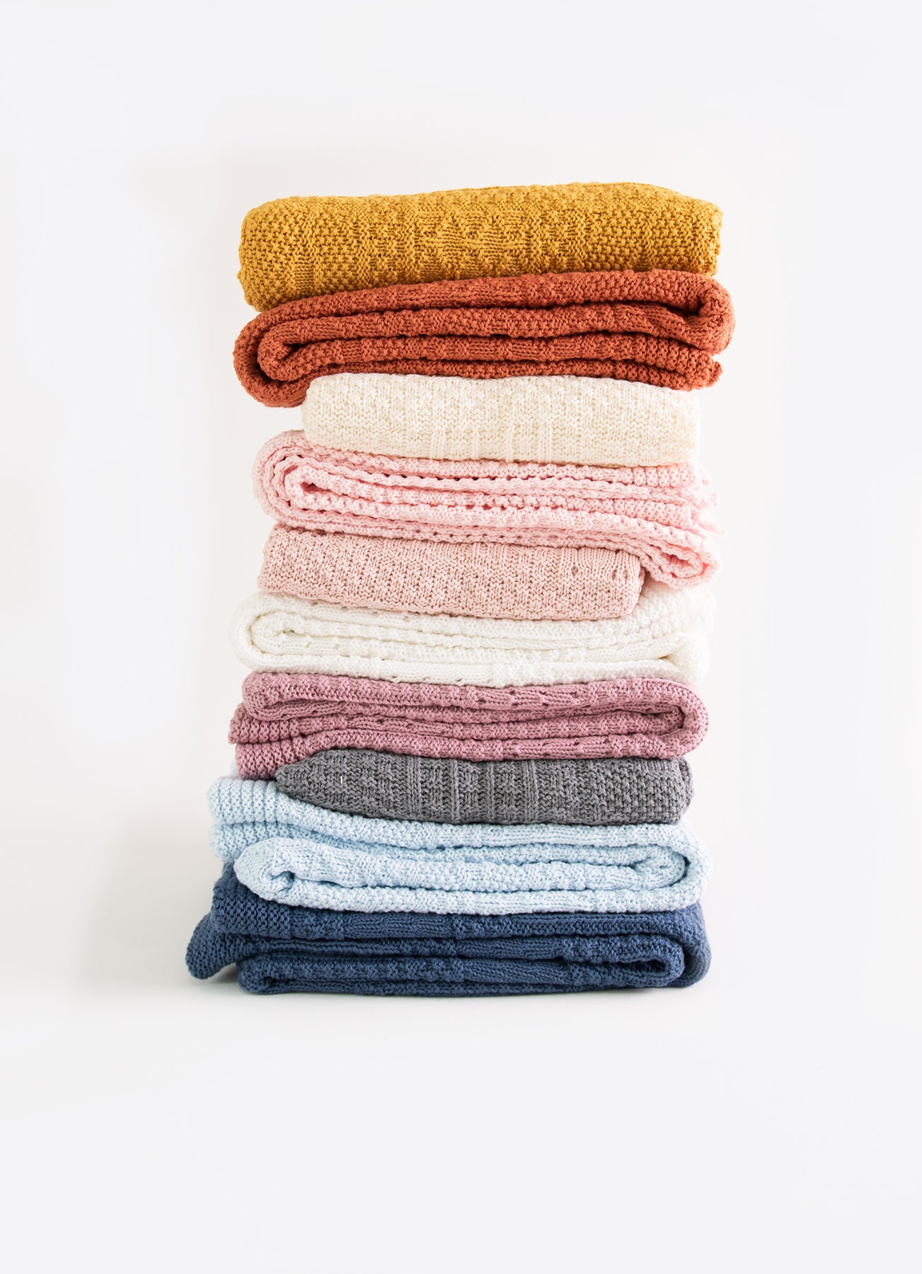 Organic Baumwolle Strickdecke Grau