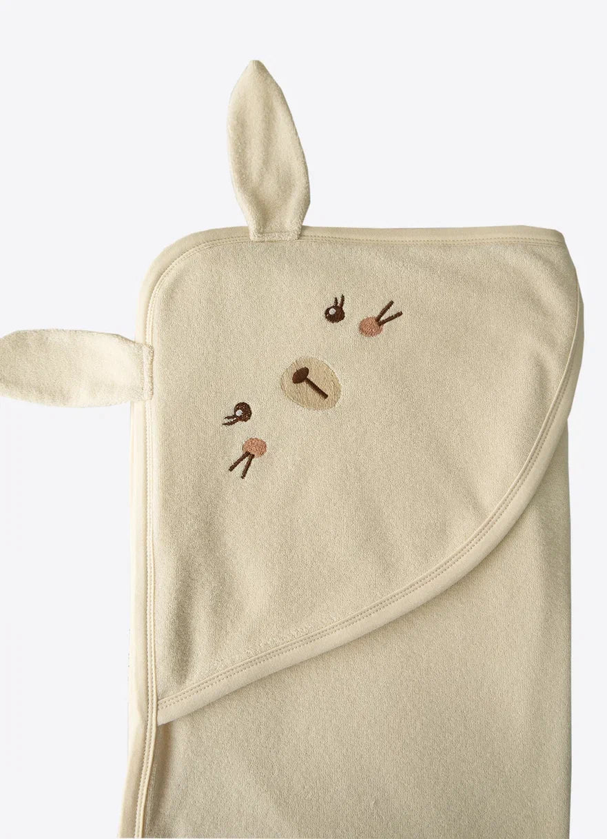 BIO BADETUCH LITTLE BUNNY BABY 85x95cm