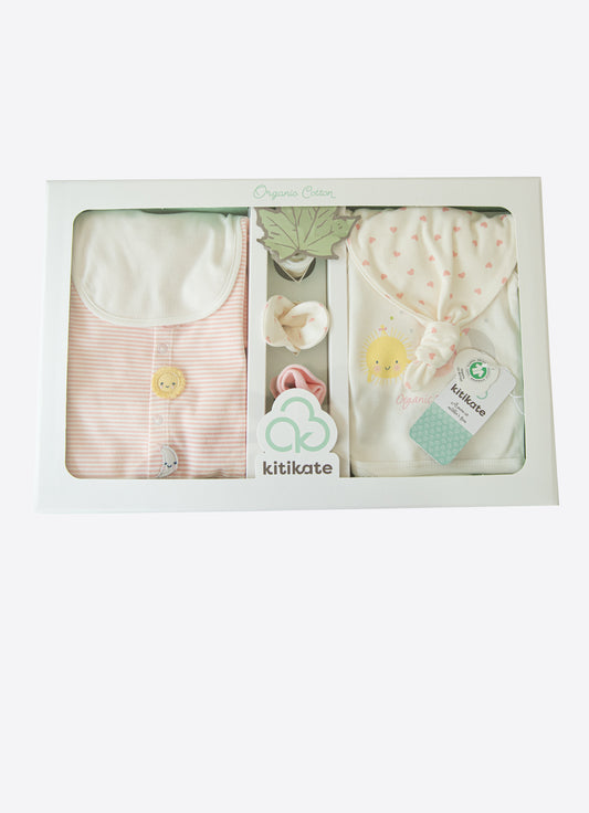 Organic New Dreams 10-teiliges Newborn Set Rosa