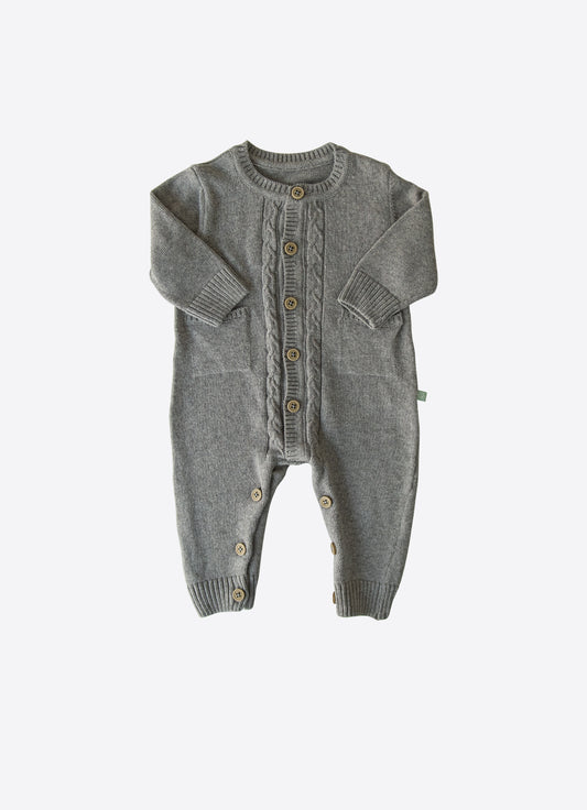 Bio Strampler Puka Grau