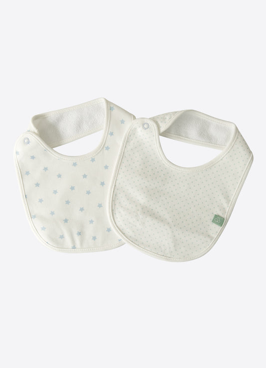 Organic New Dreams 2er Set Lätzchen - Blau