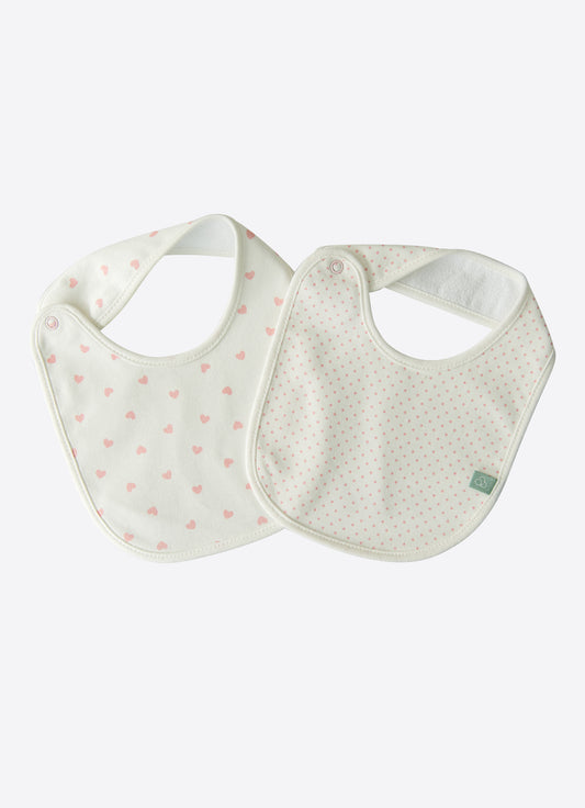 Organic New Dreams 2er Set Lätzchen - Rosa