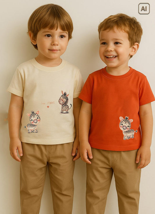 Bio T-Shirt Zebras 2-Teiliges Set