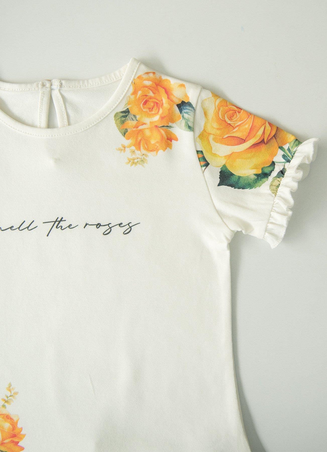 Bio T-Shirt Roses 2-Teiliges Set