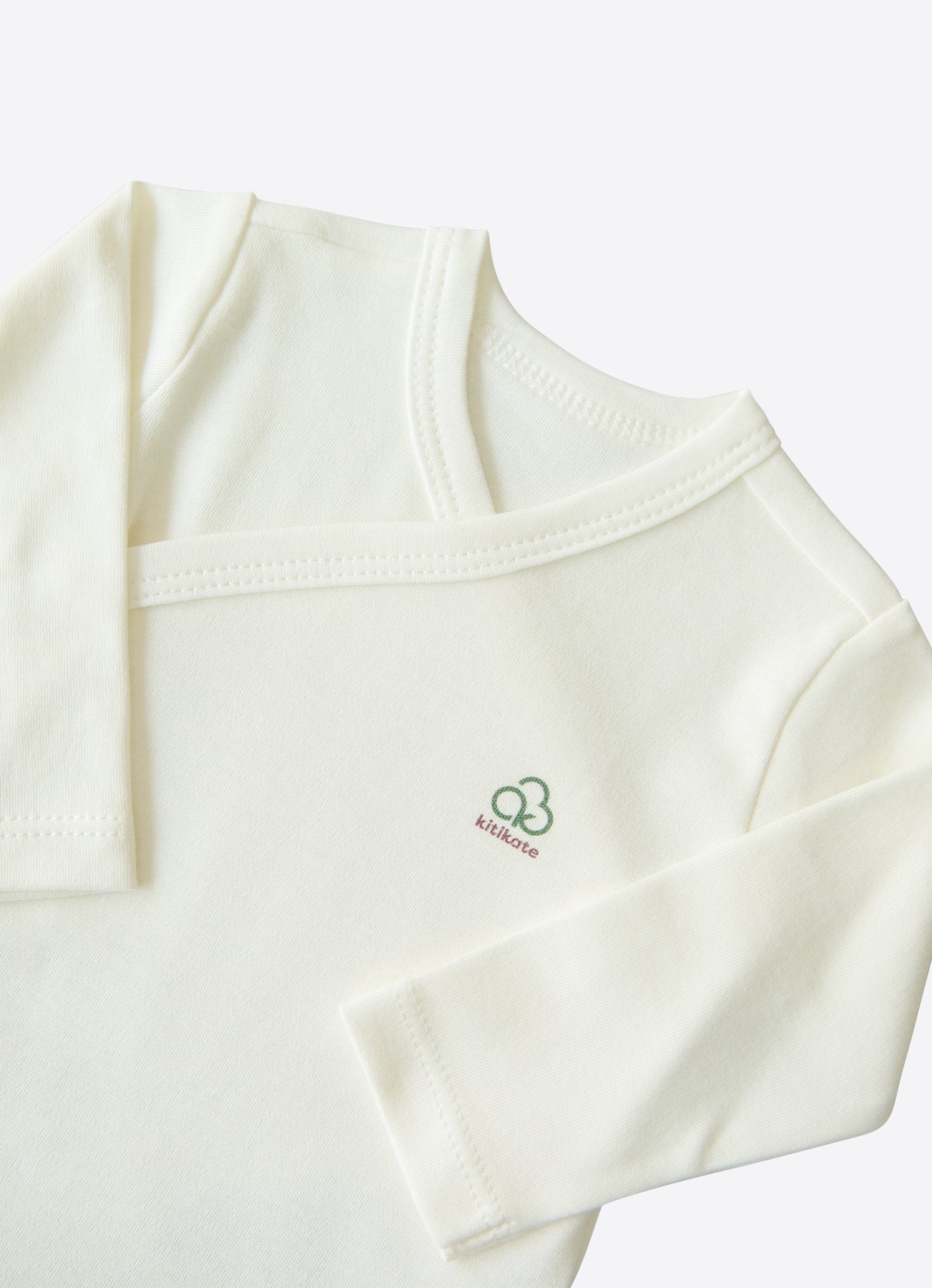 Organic Doppelgröße Langarm Wickel Body Weiß New Basic