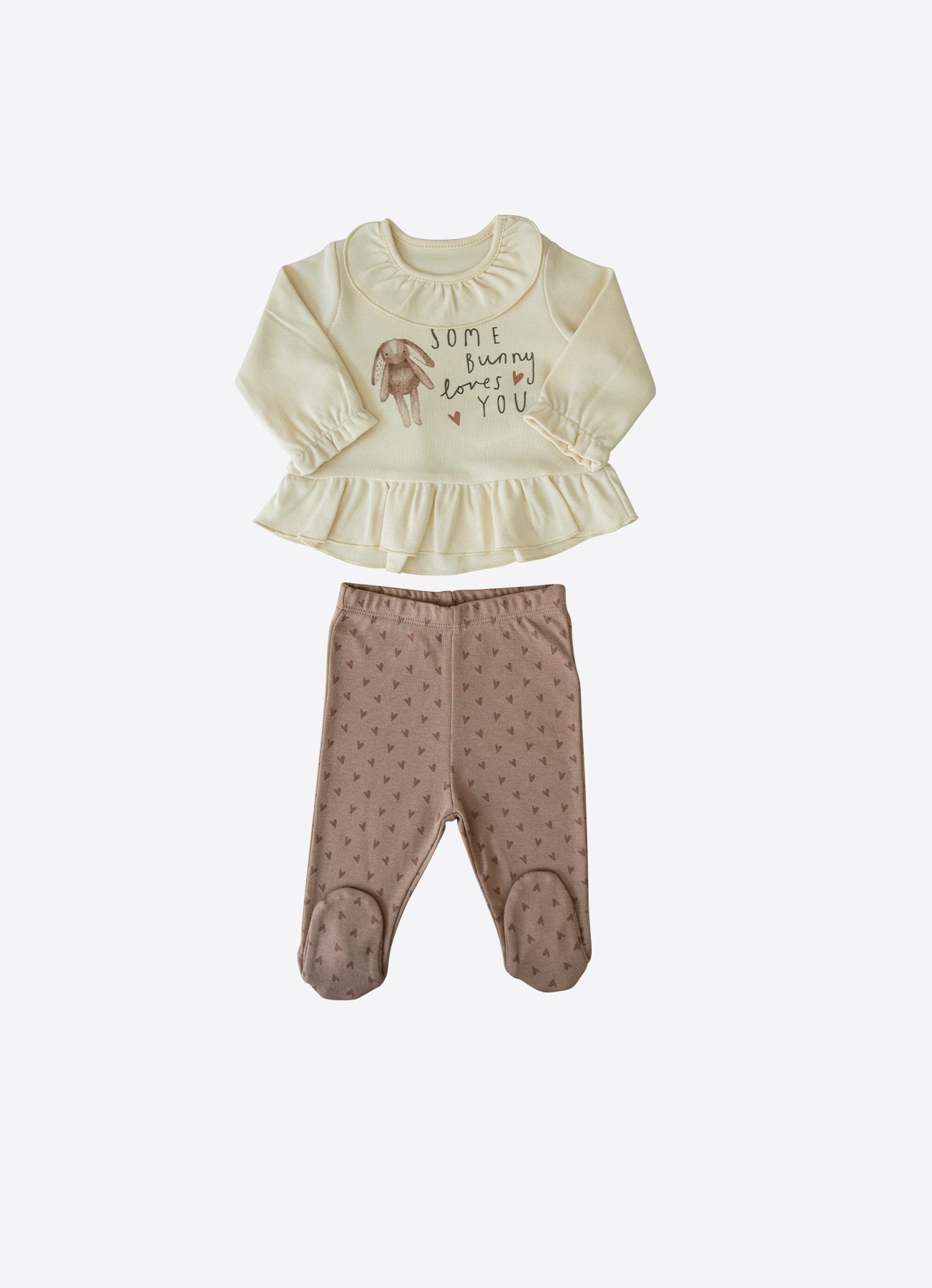 Organic Bunny Loves You 2er Set