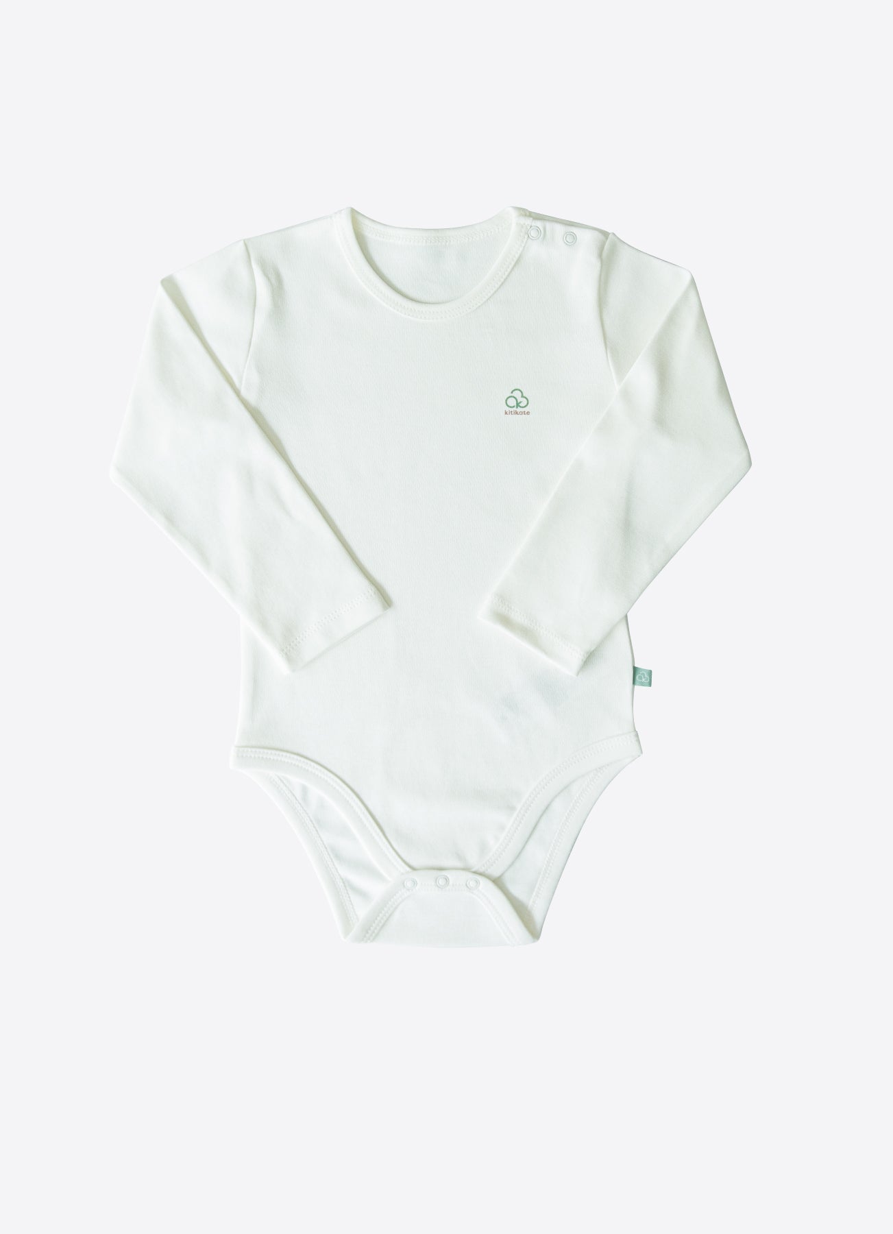 Organic Langarm Body Weiß Ecru New Basic