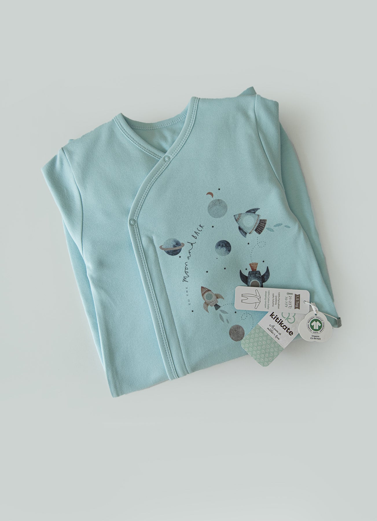 Organic Schlafsack Solo Blau