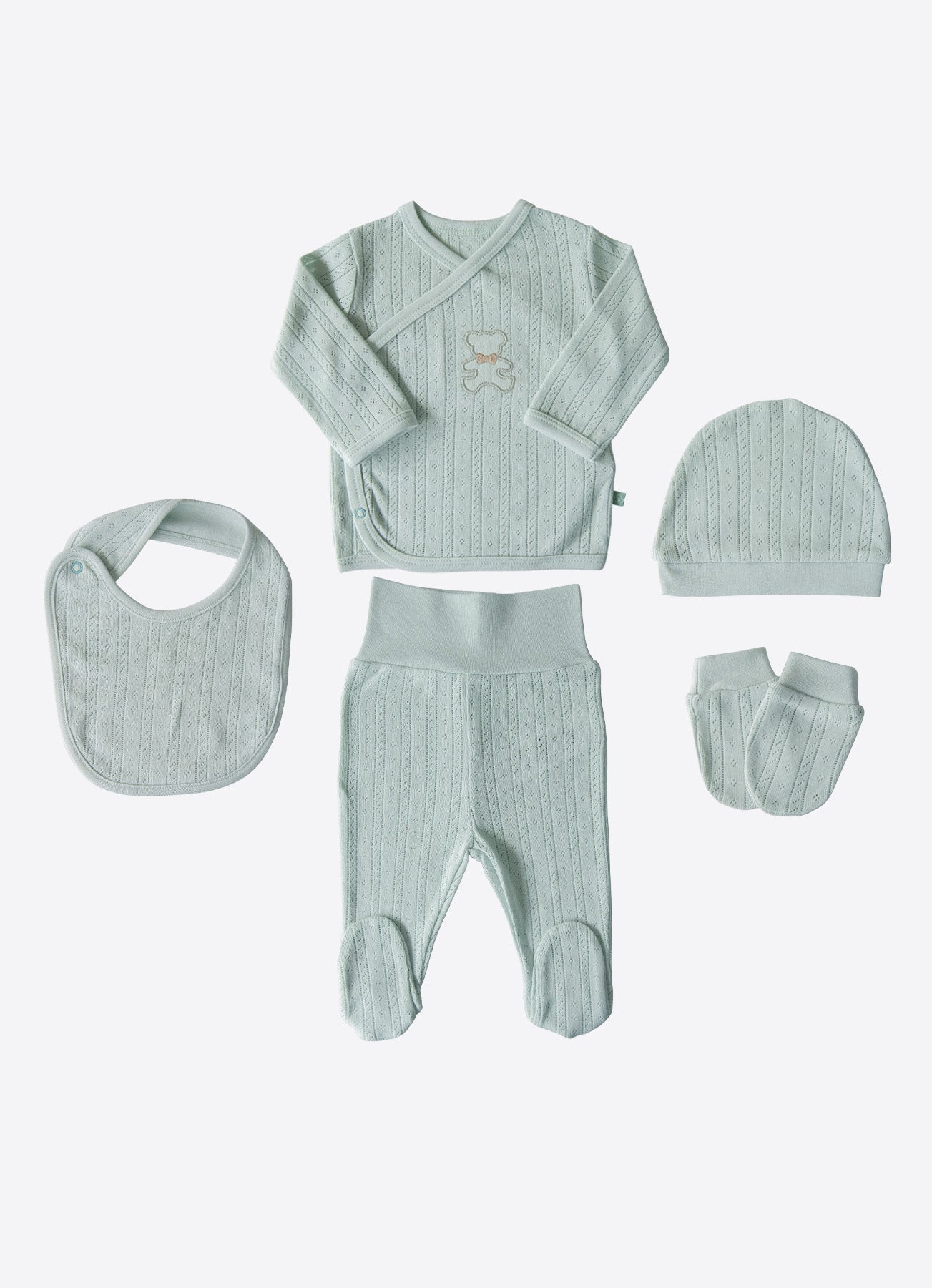 Newbornset 5er Organic Jeremy Blau