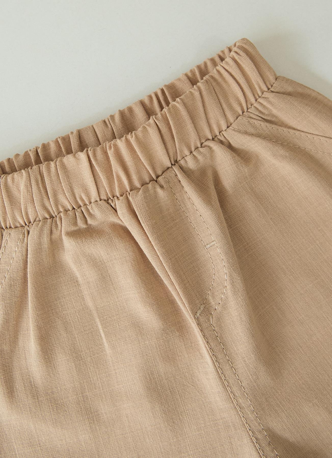 Leinenhose Oden Dunkelbeige