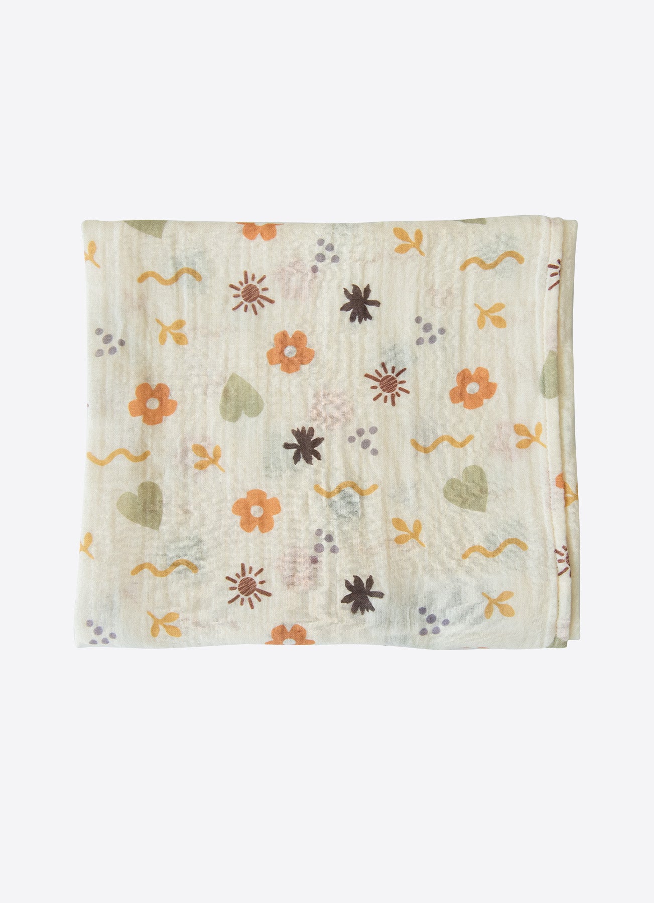 Bio Flory Musselin Decke 80x90 cm