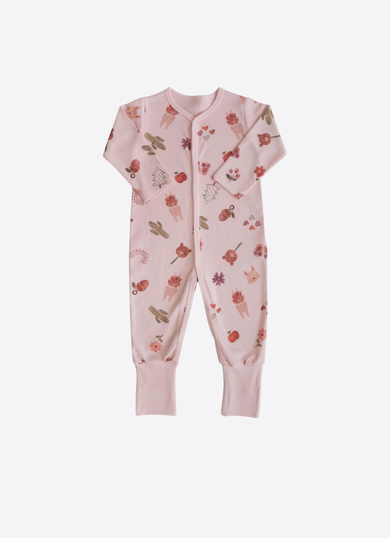 Bio Bunny Strampler Hellrosa Zuby