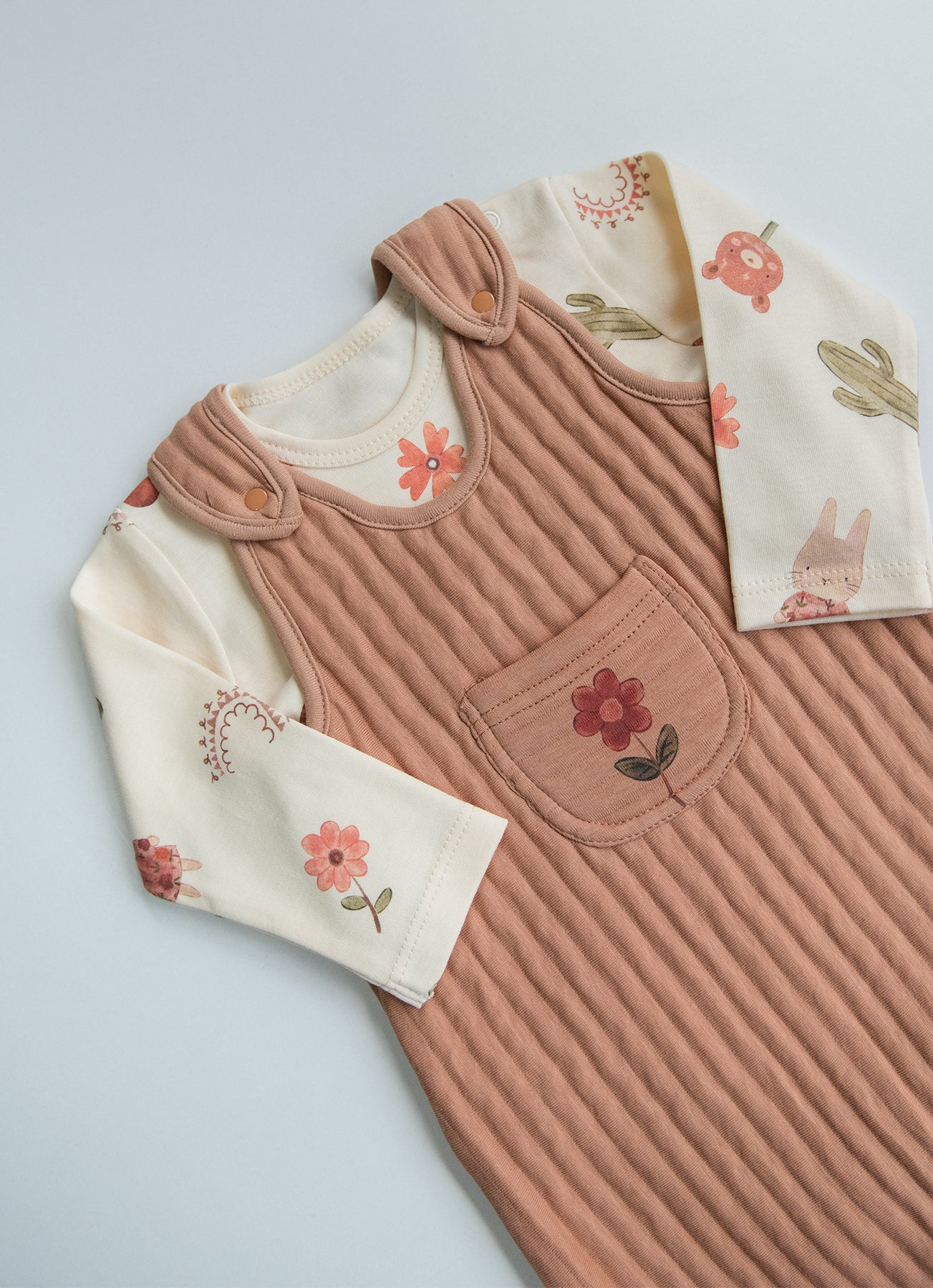 Sandy Overall 2-Teiliges Set Braun