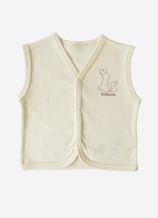 Organic New Basic Weste Beige Natur