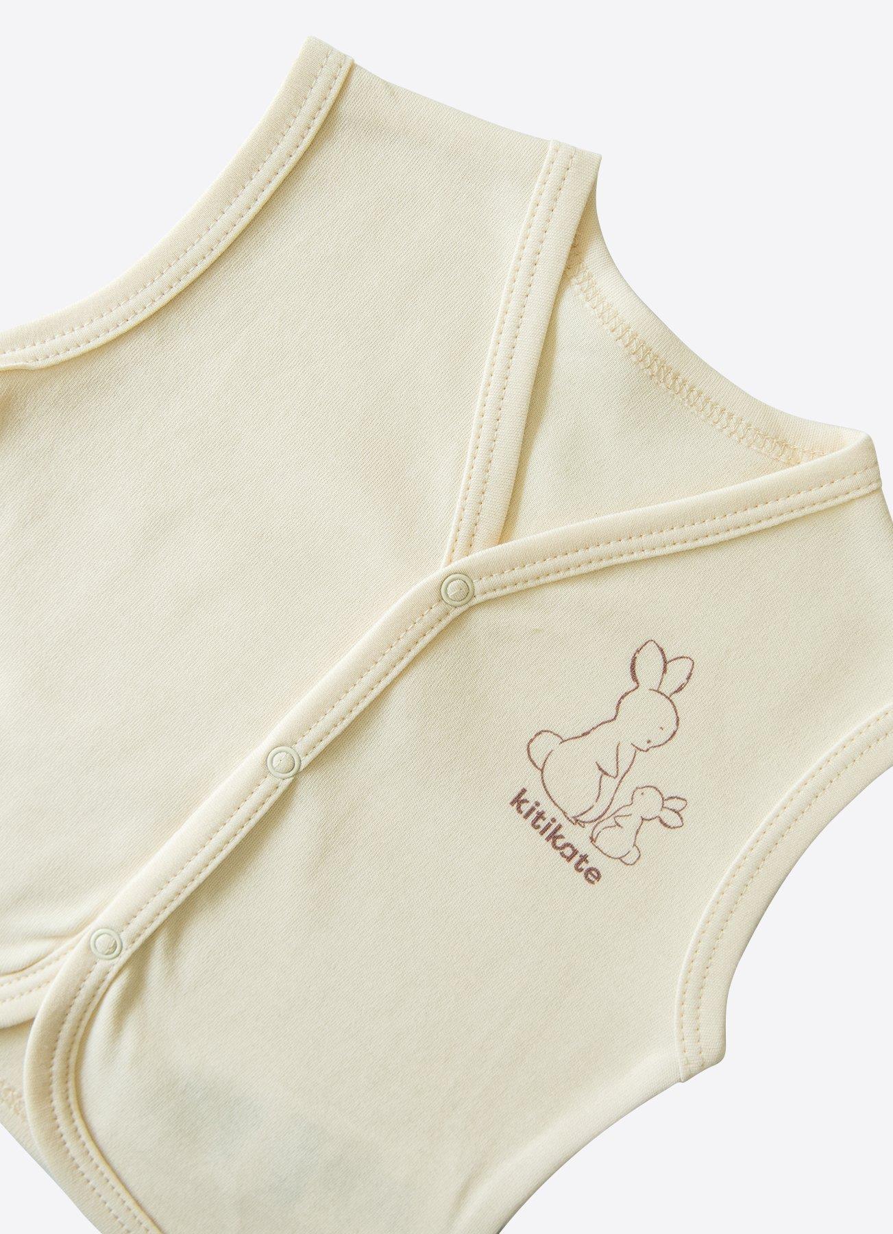 Organic New Basic Weste Cremeweiß