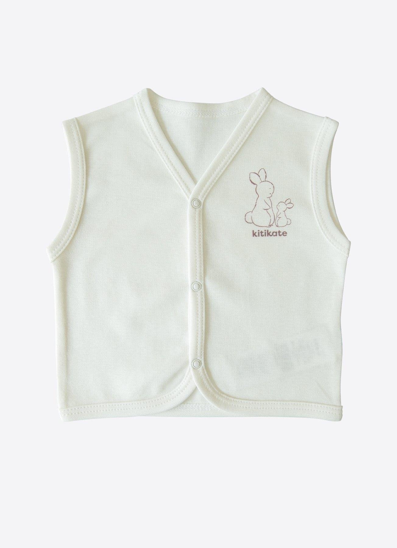 Organic New Basic Weste Weiß