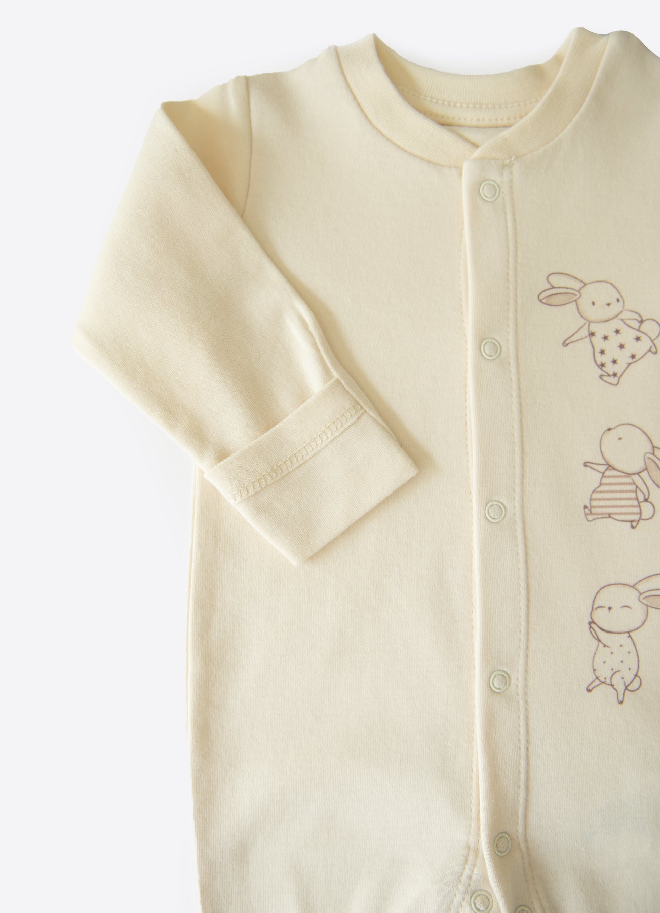 Organic New Basic Overall mit Füßchen Beige