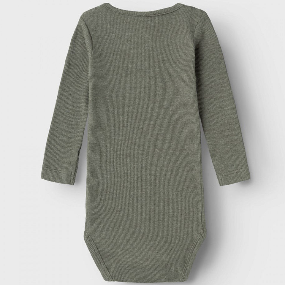 GERIPPTER LANGARM BODY KAB DUSTY OLIVE