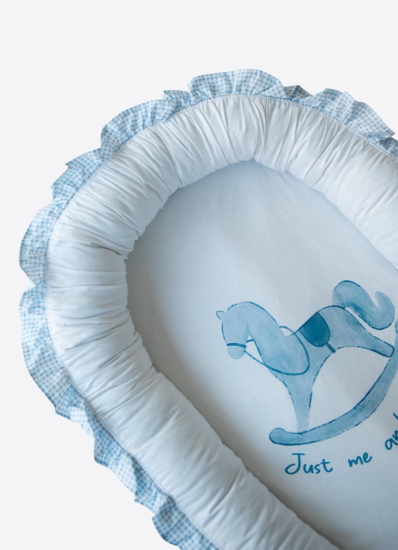 Kiti Babynest Rosa Blau