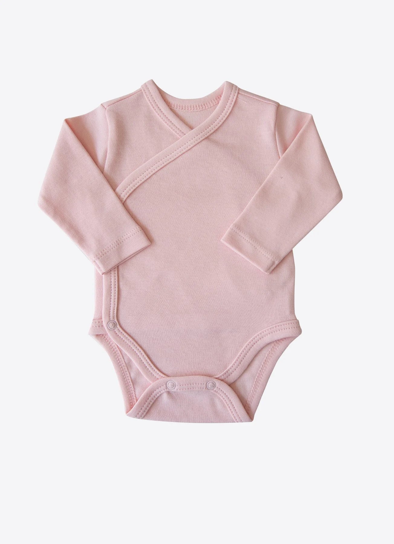 Organic Flamingo Langarm Wickel-Body 3er Set