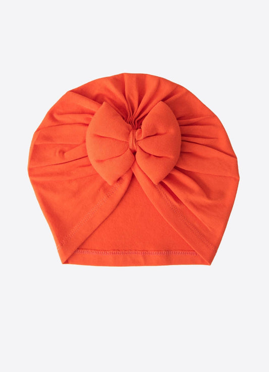 Organic Mütze mit Schleife Rot