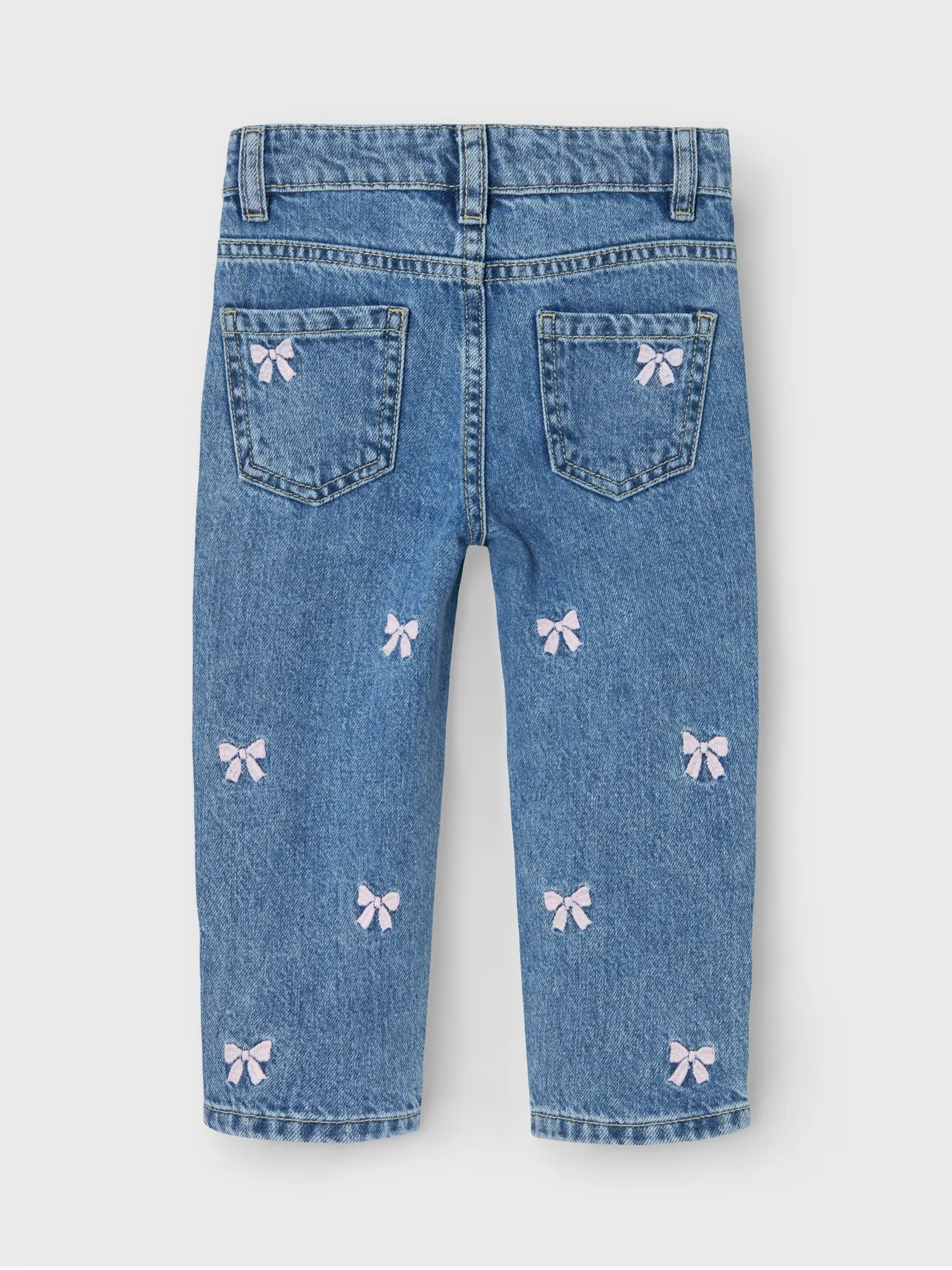 Jeans Mom Medium Blue Denim BOWS
