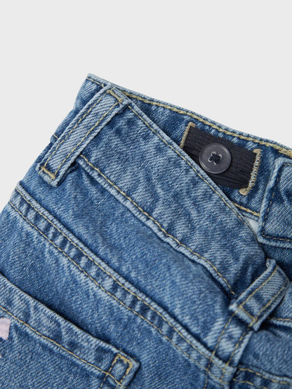 Jeans Mom Medium Blue Denim BOWS