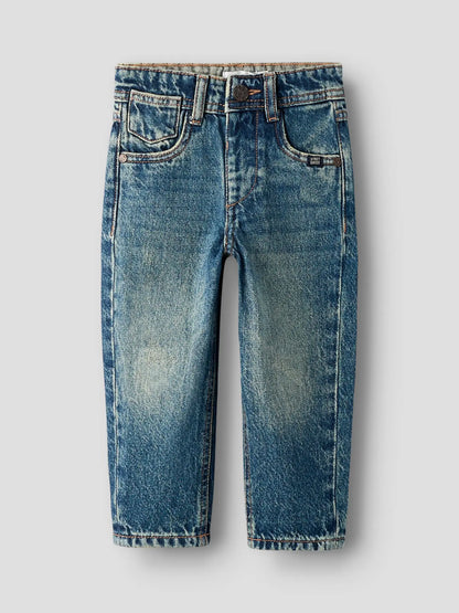 Jeans Tapered Vintage Medium Blue Denim