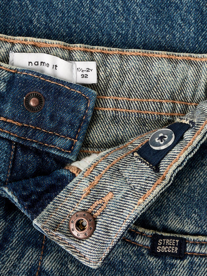 Jeans Tapered Vintage Medium Blue Denim