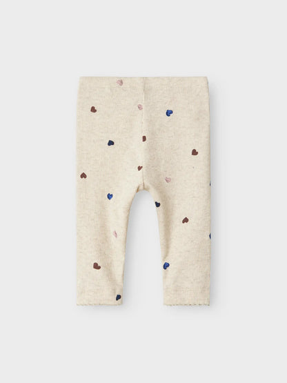 Bio Legging Hearts Peyote Melange