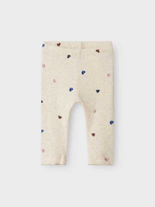 Bio Legging Hearts Peyote Melange