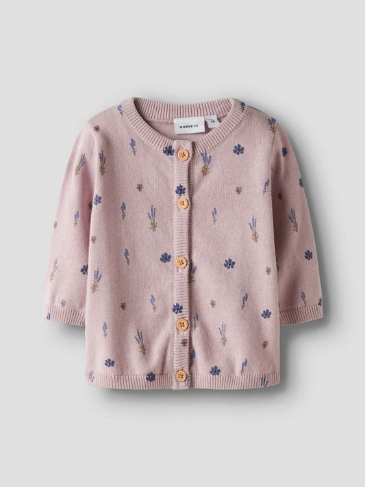Bio Baumwolle Strickjacke - Burnished Lilac