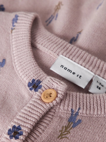 Bio Baumwolle Strickjacke - Burnished Lilac