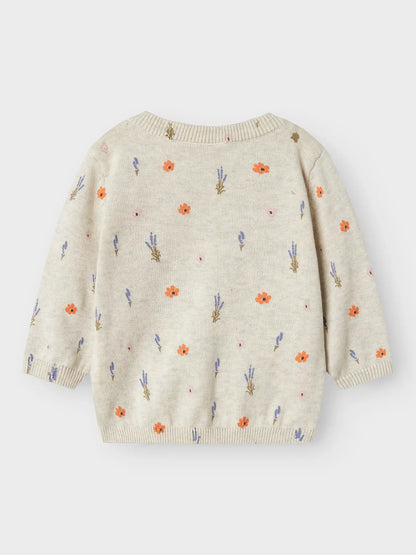 Bio Baumwolle Strickjacke - Peyote Melange