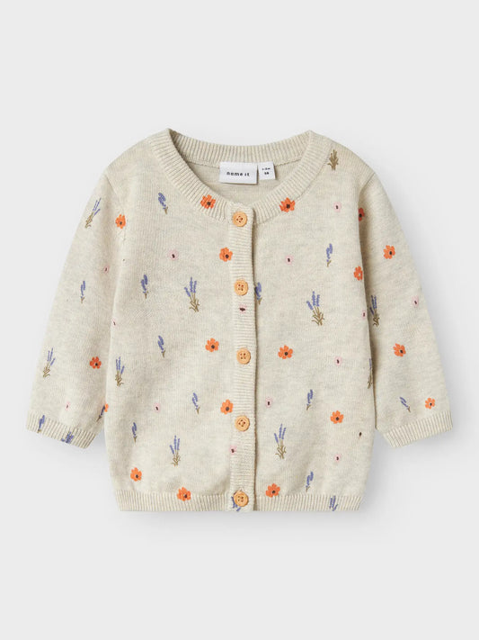 Bio Baumwolle Strickjacke - Peyote Melange