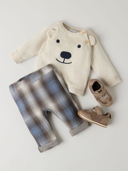 BIO BAUMWOLL STRICKPULLOVER READY PEYOTE MELANGE