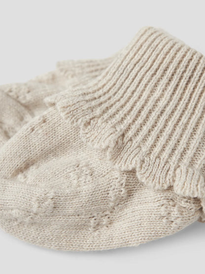 STRICKSCHÜHCHEN BIO BAUMWOLLE SULLY PEYOTE MELANGE