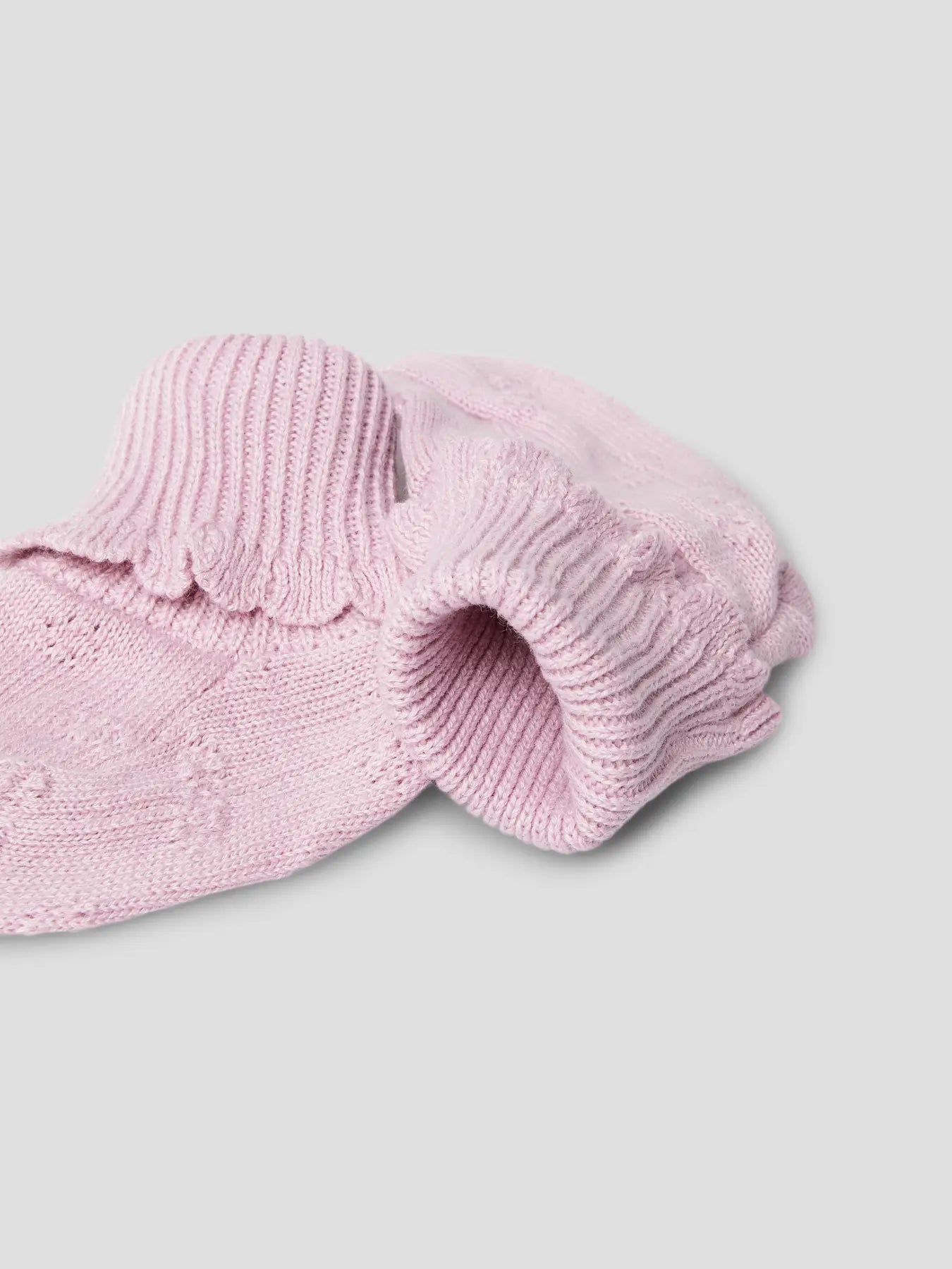 STRICKSCHÜHCHEN BIO BAUMWOLLE SULLY KEEPSAKE LILAC