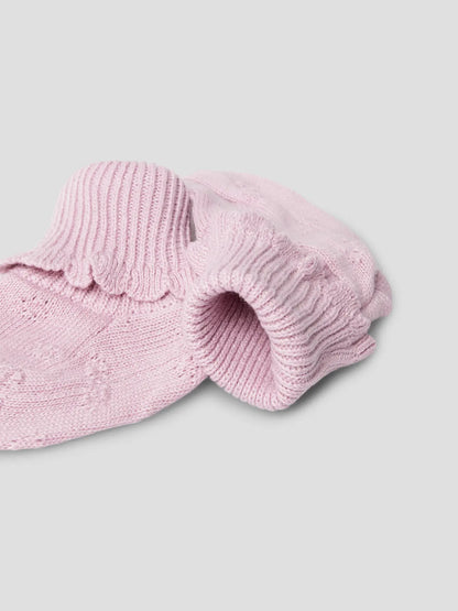 STRICKSCHÜHCHEN BIO BAUMWOLLE SULLY KEEPSAKE LILAC