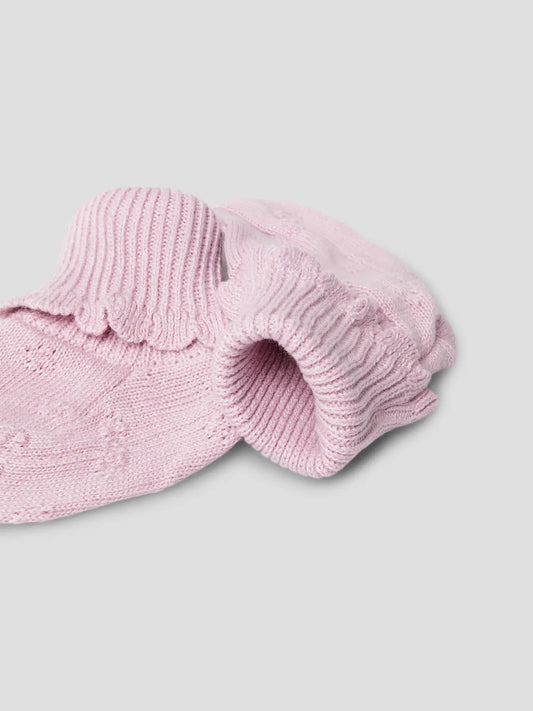 STRICKSCHÜHCHEN BIO BAUMWOLLE SULLY KEEPSAKE LILAC