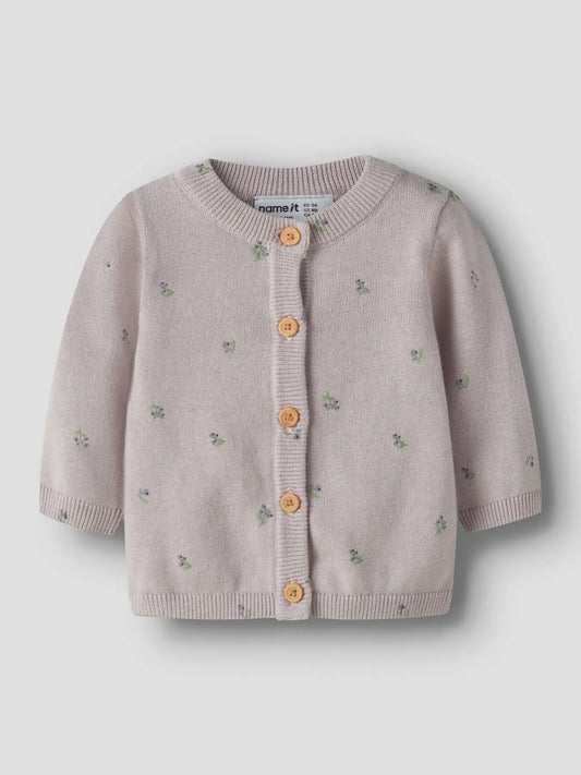 STRICKJACKE BETA LILAC MARBLE