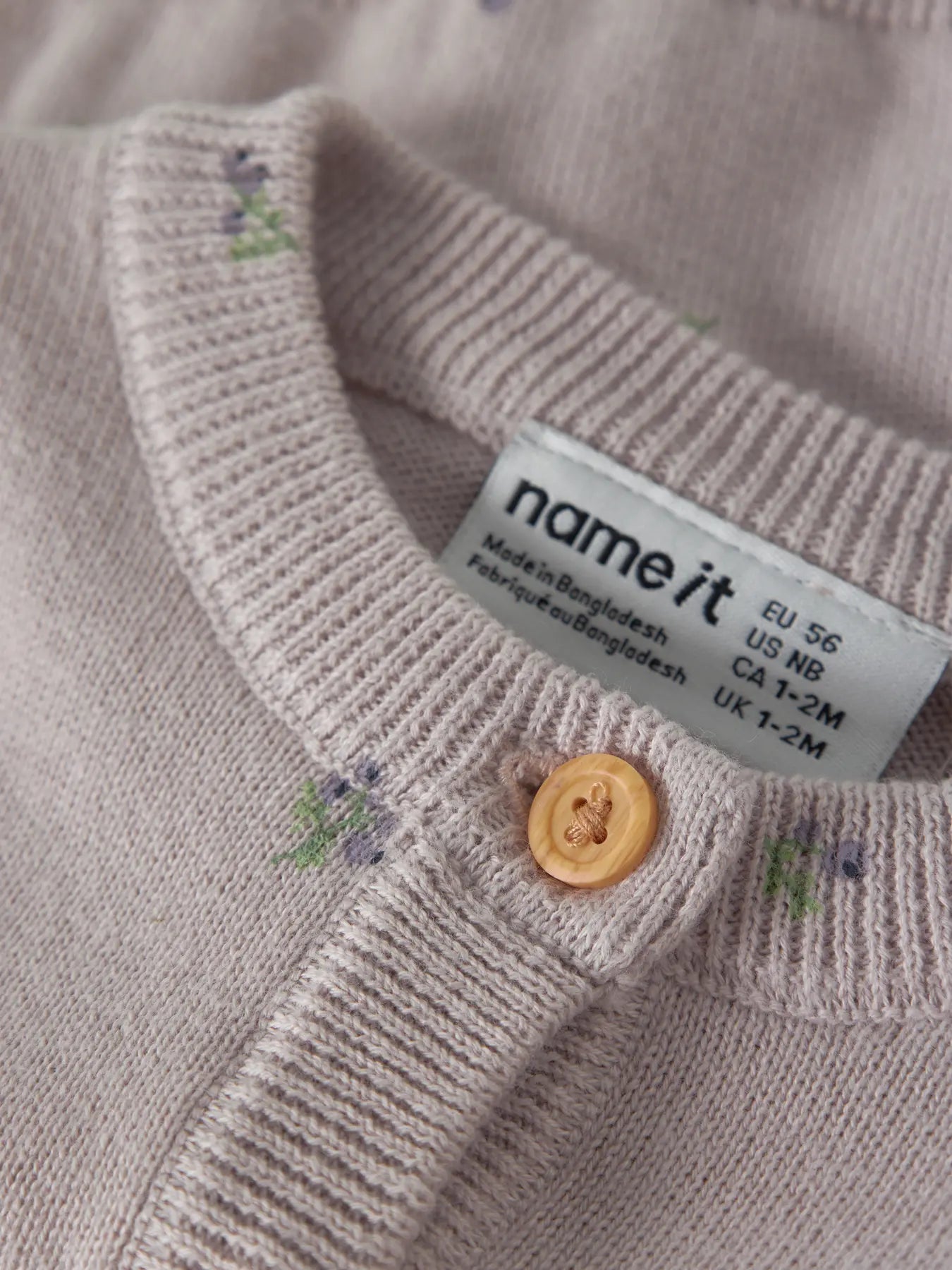 STRICKJACKE BETA LILAC MARBLE