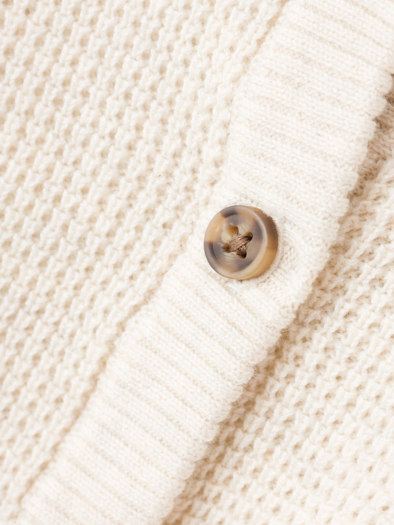 WAFFELSTRICK STRICKJACKE BUBBA PEYOTE MELANGE