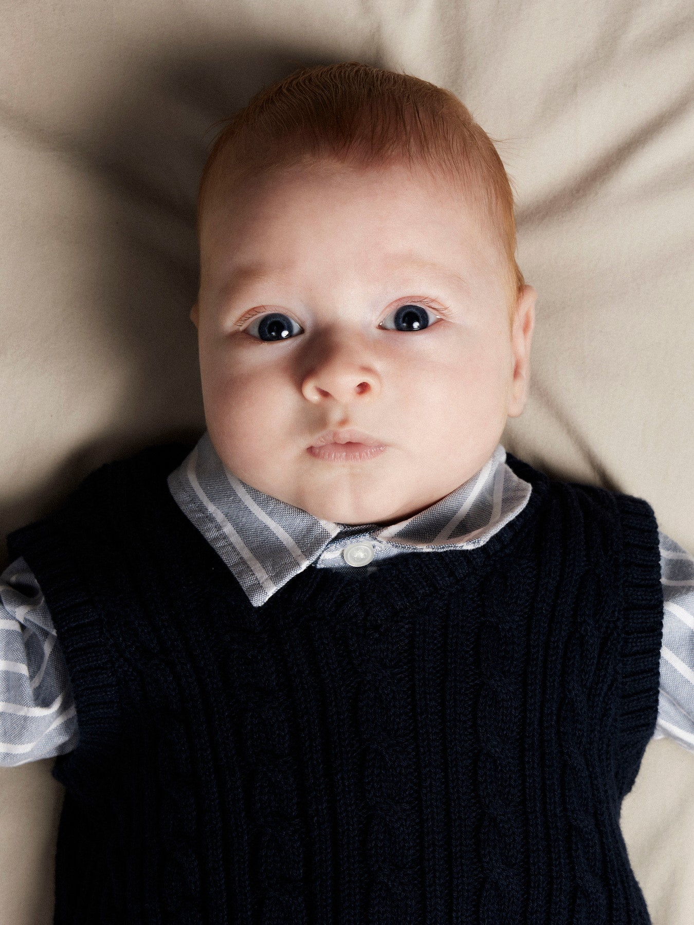 BIO-BAUMWOLL STRICK WESTE ROMAN NAVY BLAZER