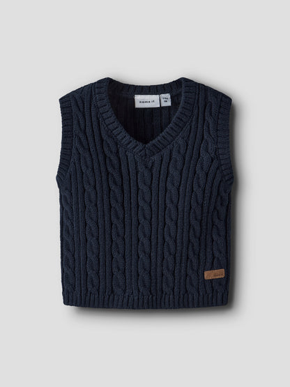 BIO-BAUMWOLL STRICK WESTE ROMAN NAVY BLAZER