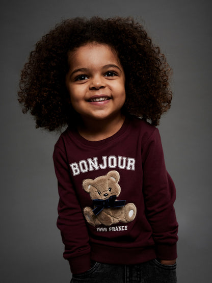 SWEATSHIRT REAR BURGUNDY